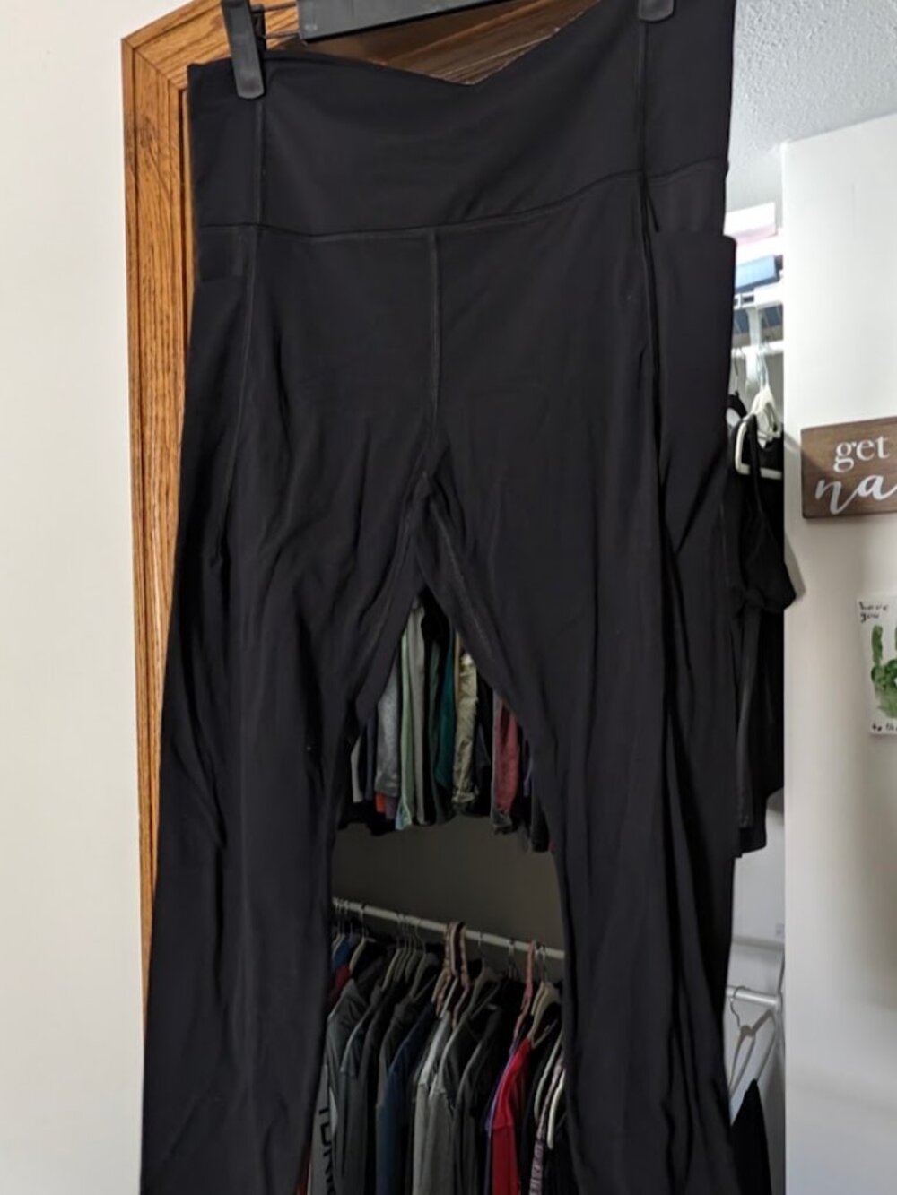 All in Motion Everyday Soft Ultra High Rise Black Leggings Large, Preowned